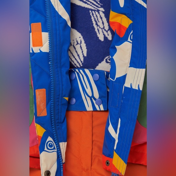 Farm Rio Blue Toucans Ski Jacket.New without tag - Picture 9 of 16